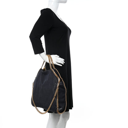Stella McCartney Shaggy Deer Falabella Fold Over Tote Navy 2 of 9