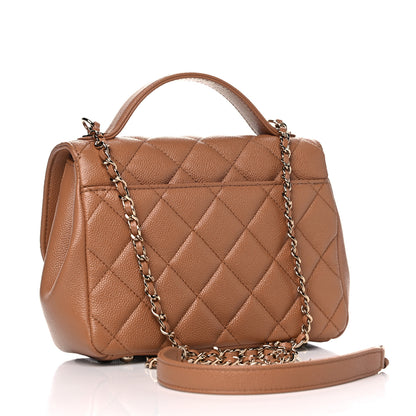 Chanel Caviar Quilted Small Business Affinity Flap Camel 3 of 10