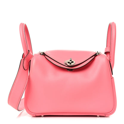 Hermes Swift Mini Lindy 20 Rose Ete 1 of 11