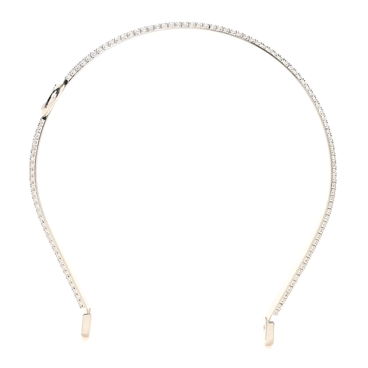 Louis Vuitton Strass Monogram LV Icon Headband Silver 1 of 7