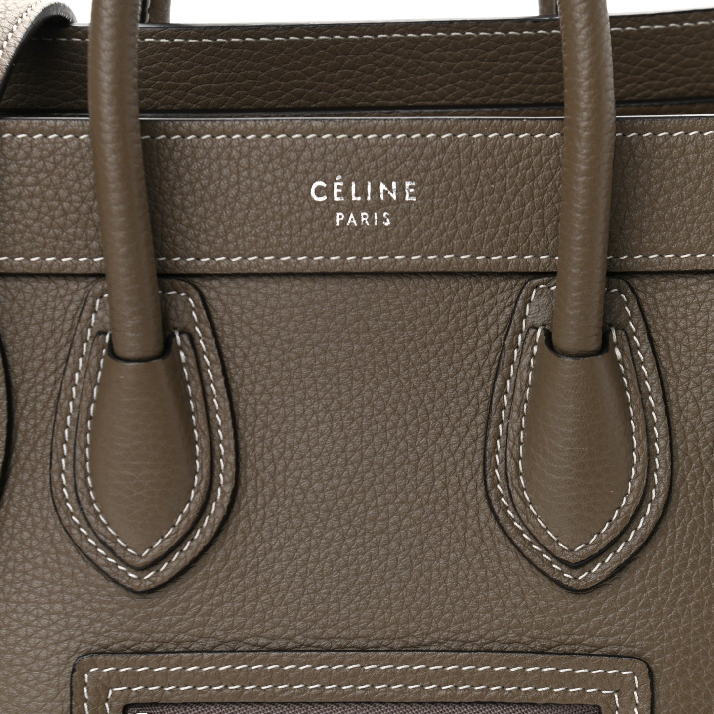 Drummed Calfskin Nano Luggage Souris