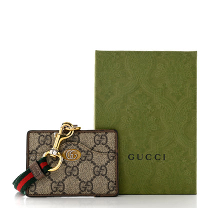 Gucci GG Supreme Monogram Ophidia ID Holder Beige Ebony New Acero 8 of 8