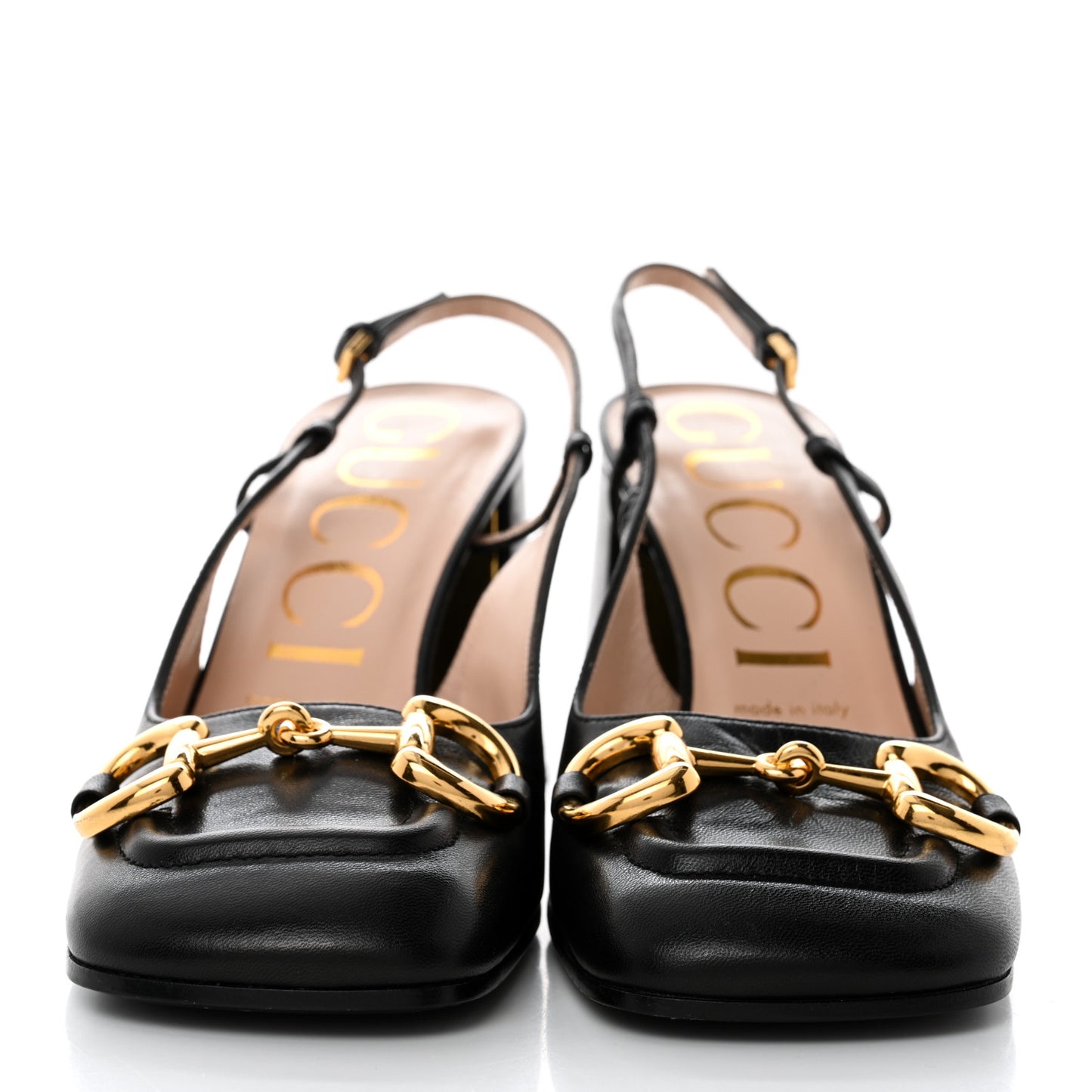 Malaga Kid Horsebit 75mm Slingback Pumps 38.5 Black
