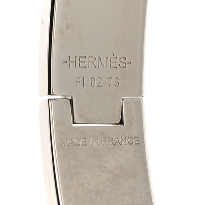 Hermes Enamel Narrow Clic Clac H Bracelet GM Marron Glace 4 of 5