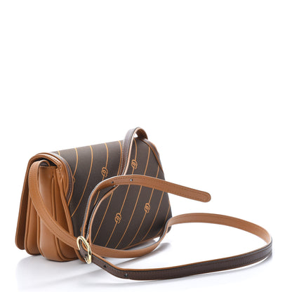 Gucci Calfskin Canvas Diagonal GG Rajah Shoulder Bag Brown 3 of 12