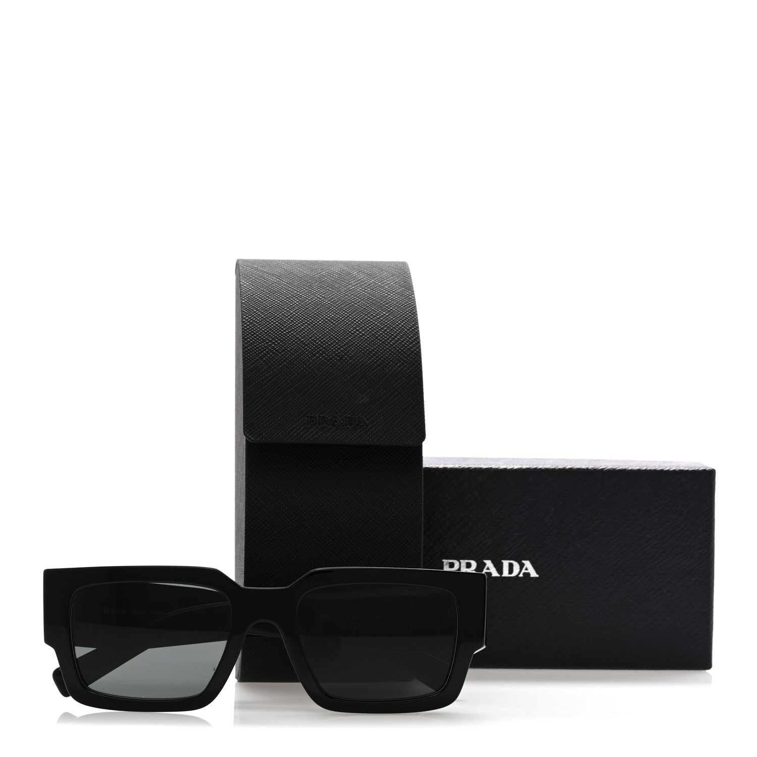 Prada Acetate Symbole Sunglasses SPR B17 Black 7 of 7