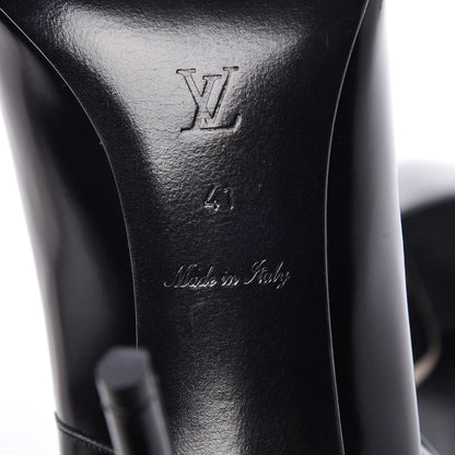 Louis Vuitton Glazed Calfskin Eyeline Pumps 41 Black 6 of 8