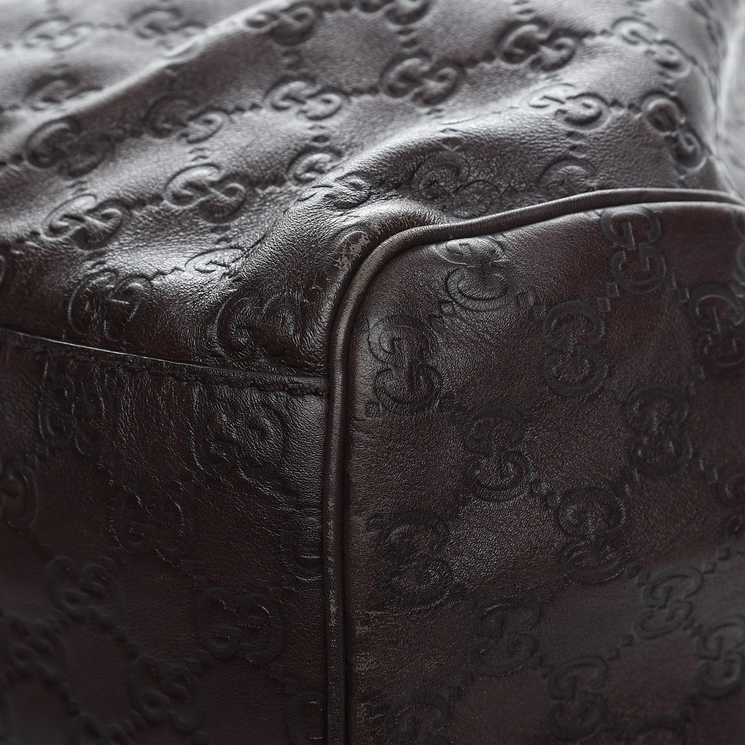 Gucci Guccissima Signature Large Sukey Tote Chocolate 11 of 12