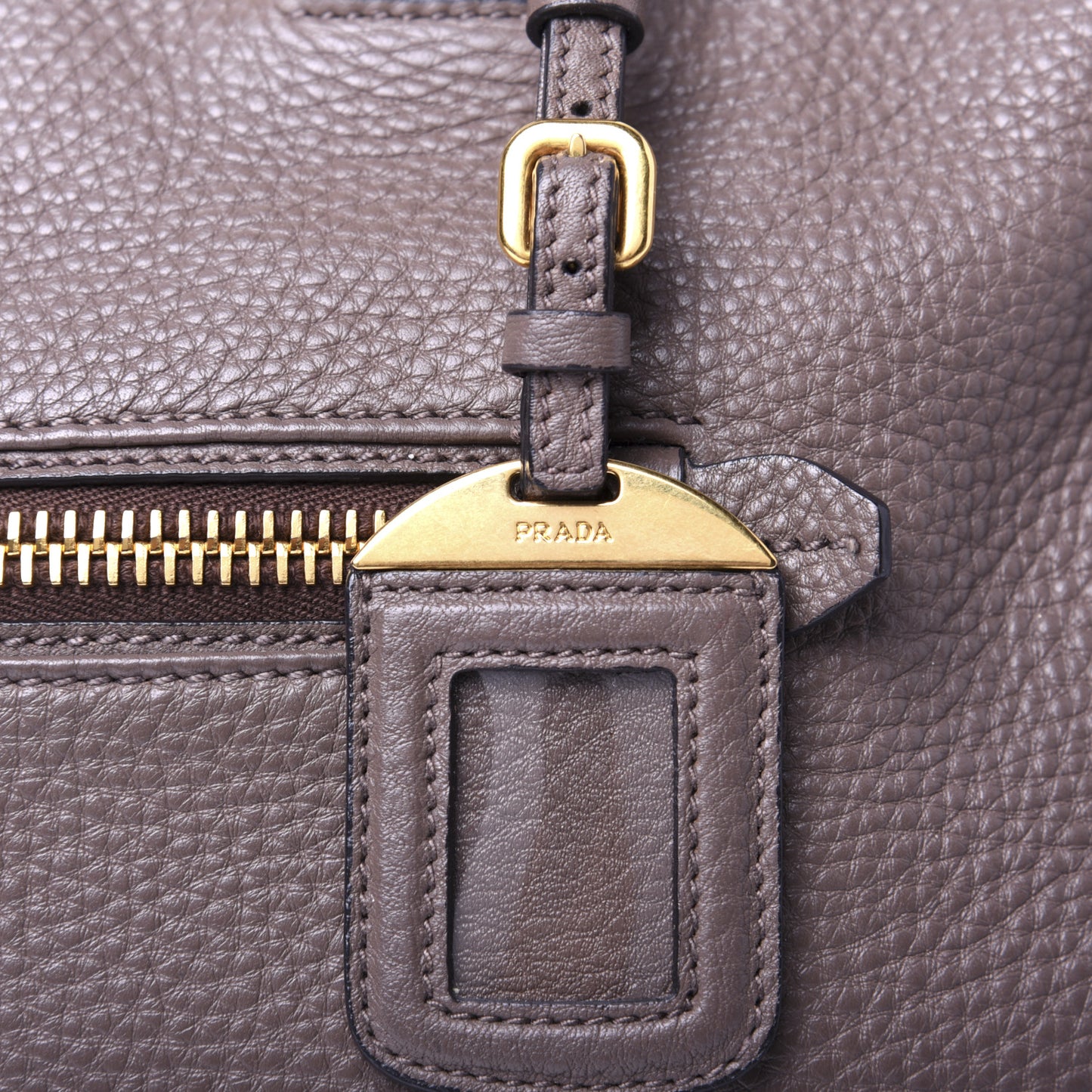 Vitello Daino Shopping Satchel Argilla