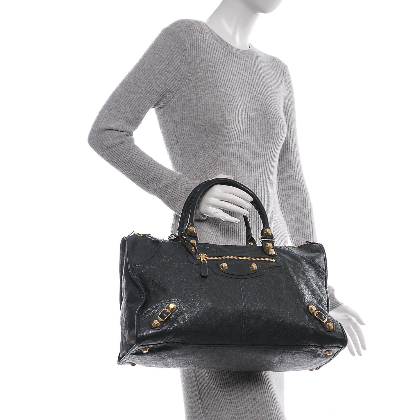 Agneau Giant 12 Gold Hardware Work Anthracite