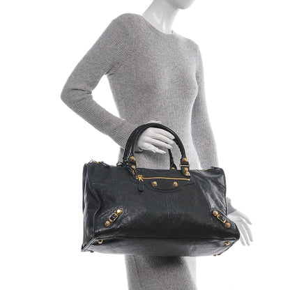 Balenciaga Agneau Giant 12 Gold Hardware Work Anthracite 2 of 12