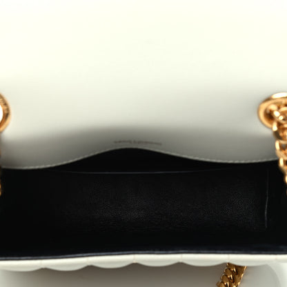 Saint Laurent Grain De Poudre Matelasse Monogram Medium Vicky Chain Bag Crema Soft 4 of 10