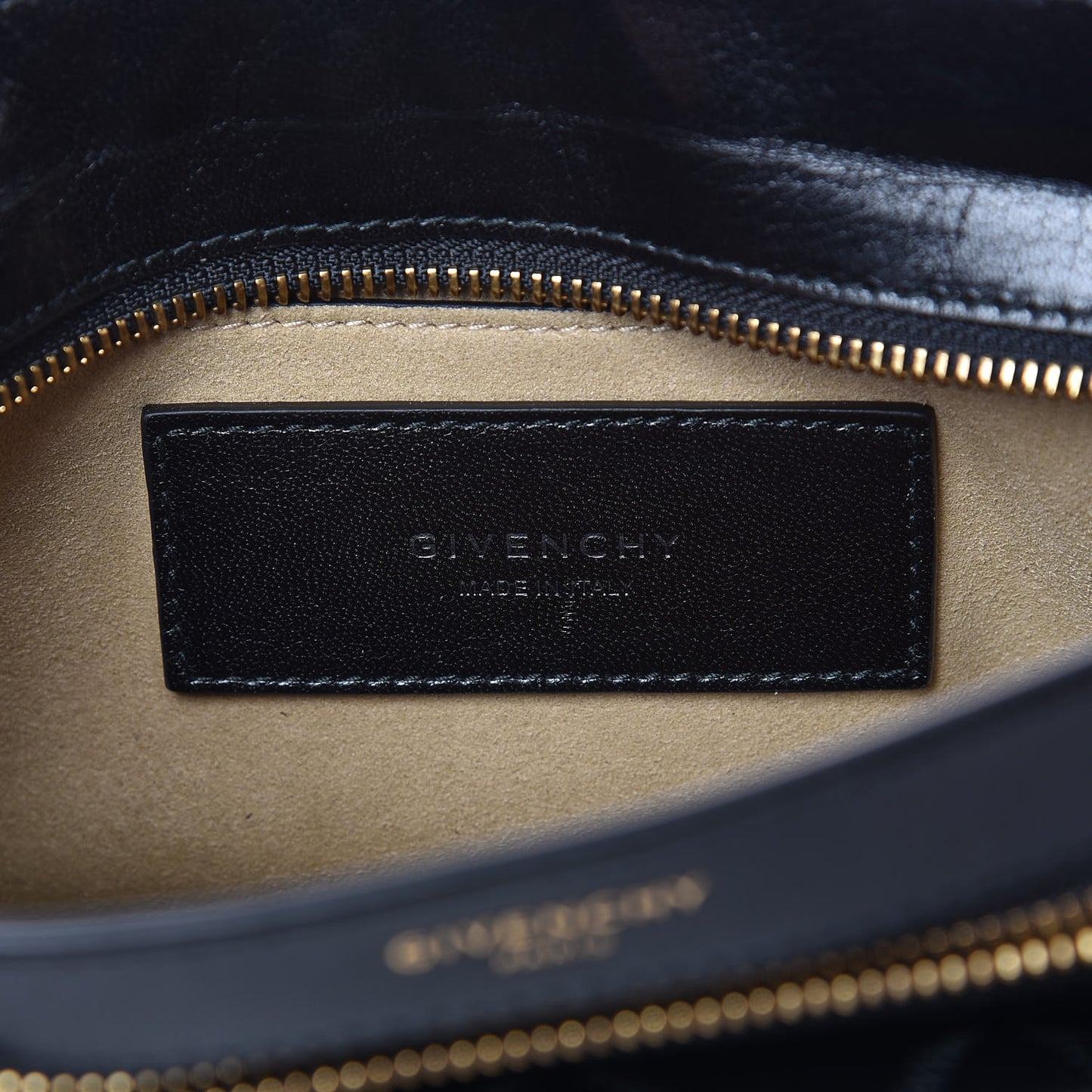 Goatskin Diamond Quilted Pocket Crossbody Black