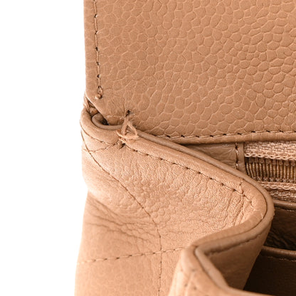 Chanel Caviar Quilted Jumbo Single Flap Beige 14 of 17