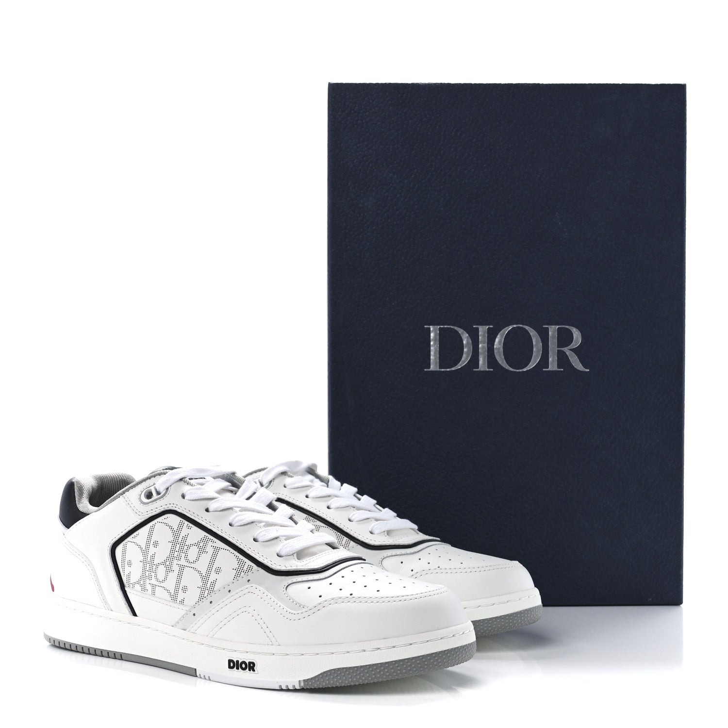 （美品）DIOR b27 スニーカー　stussyコラボ　42 Christian Dior X SHAWN STUSSY Smooth Calfskin Oblique Mens
