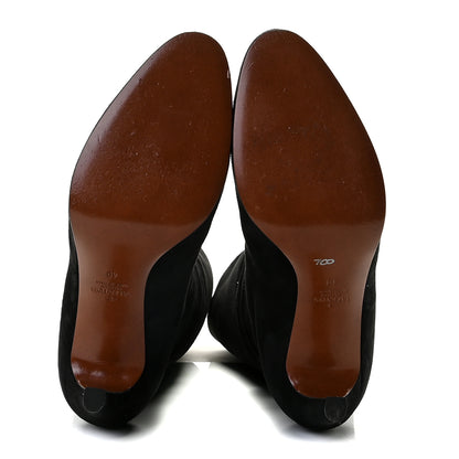 Valentino Garavani Suede VLogo Boots 40 Black 6 of 15