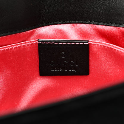 Gucci Velvet Matelasse Mini GG Marmont Shoulder Bag Black 6 of 11