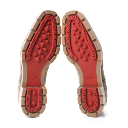 Christian Louboutin Veau Velours Mens Charlie Me Flat Oxfords 41 Poivre Vert 6 of 9