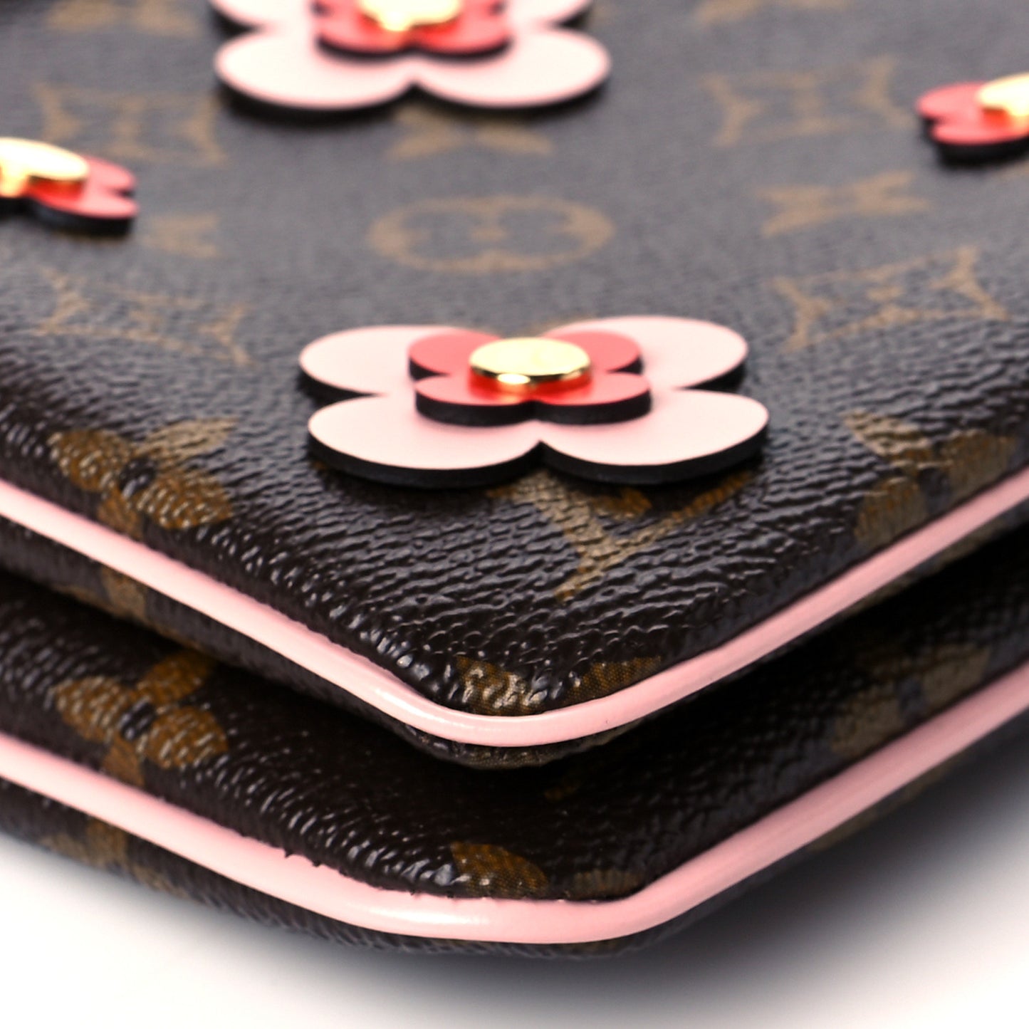 Monogram Blooming Flowers Double Zip Pochette