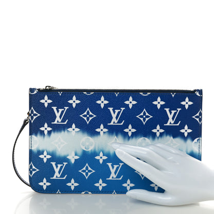 Louis Vuitton Monogram Escale Neverfull MM GM Pochette Blue 2 of 7