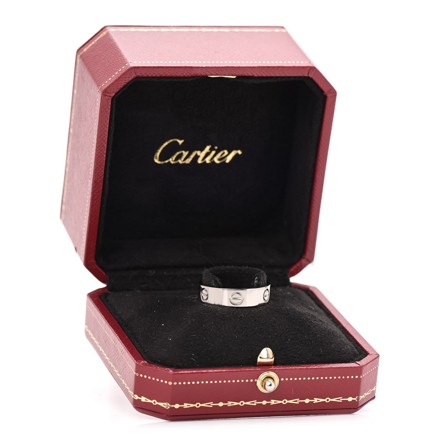 Cartier 18K White Gold 5.5mm LOVE Ring 59 8.75 5 of 5
