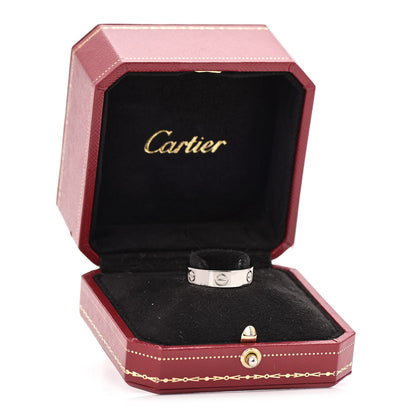 Cartier 18K White Gold 5.5mm LOVE Ring 59 8.75 5 of 5
