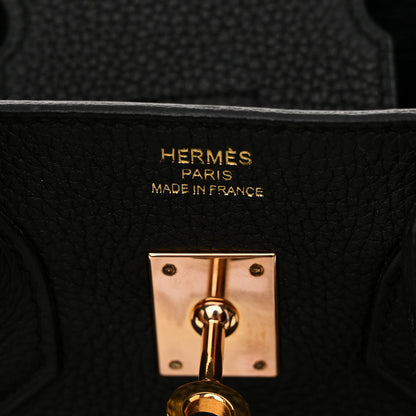 Hermes Togo Birkin 25 Black 6 of 13