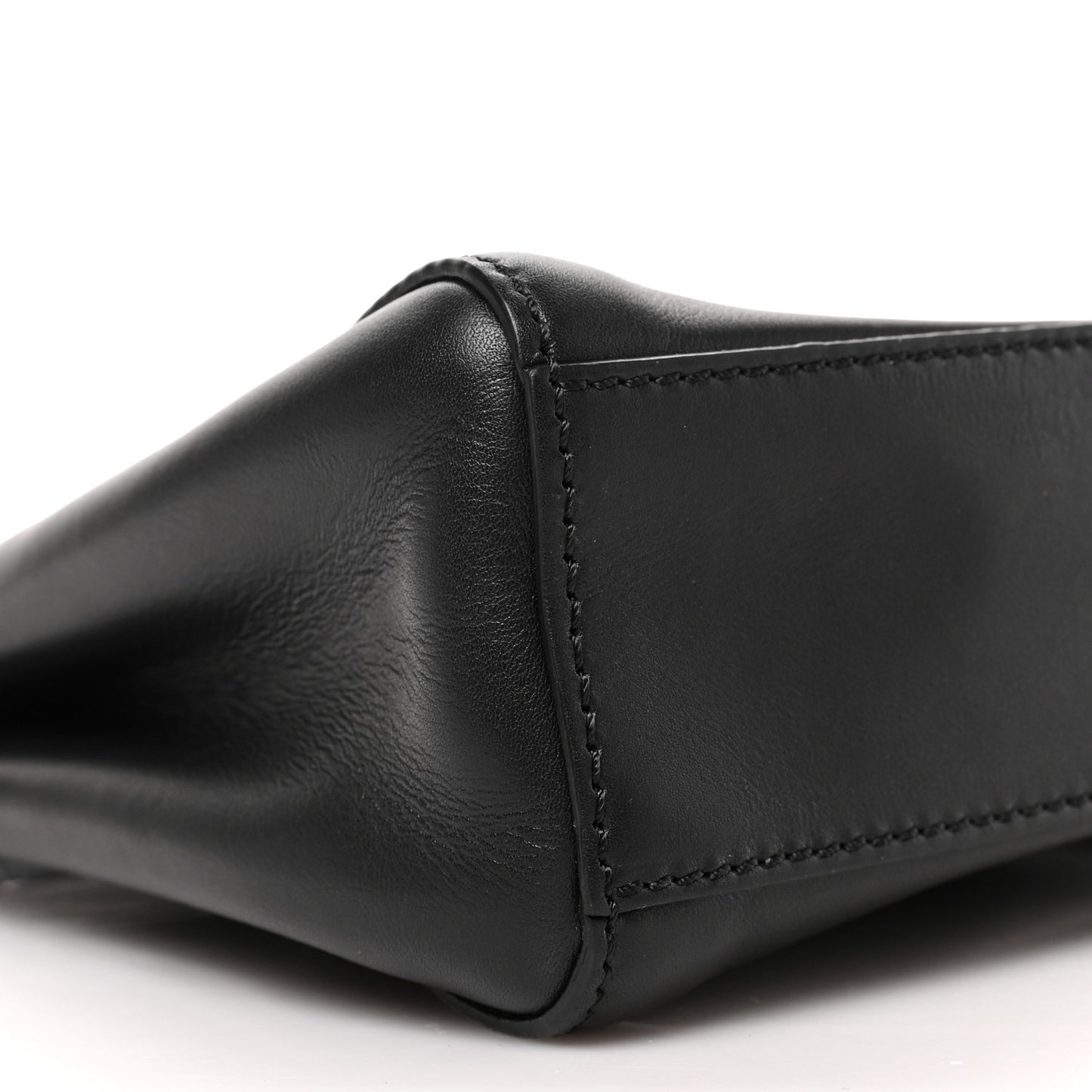 Vitello Saddle Mini Peekaboo Iconic Satchel Black