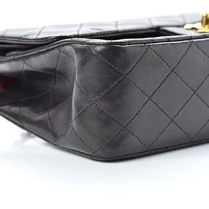 Chanel Lambskin Quilted Medium Double Flap Black 10 of 13