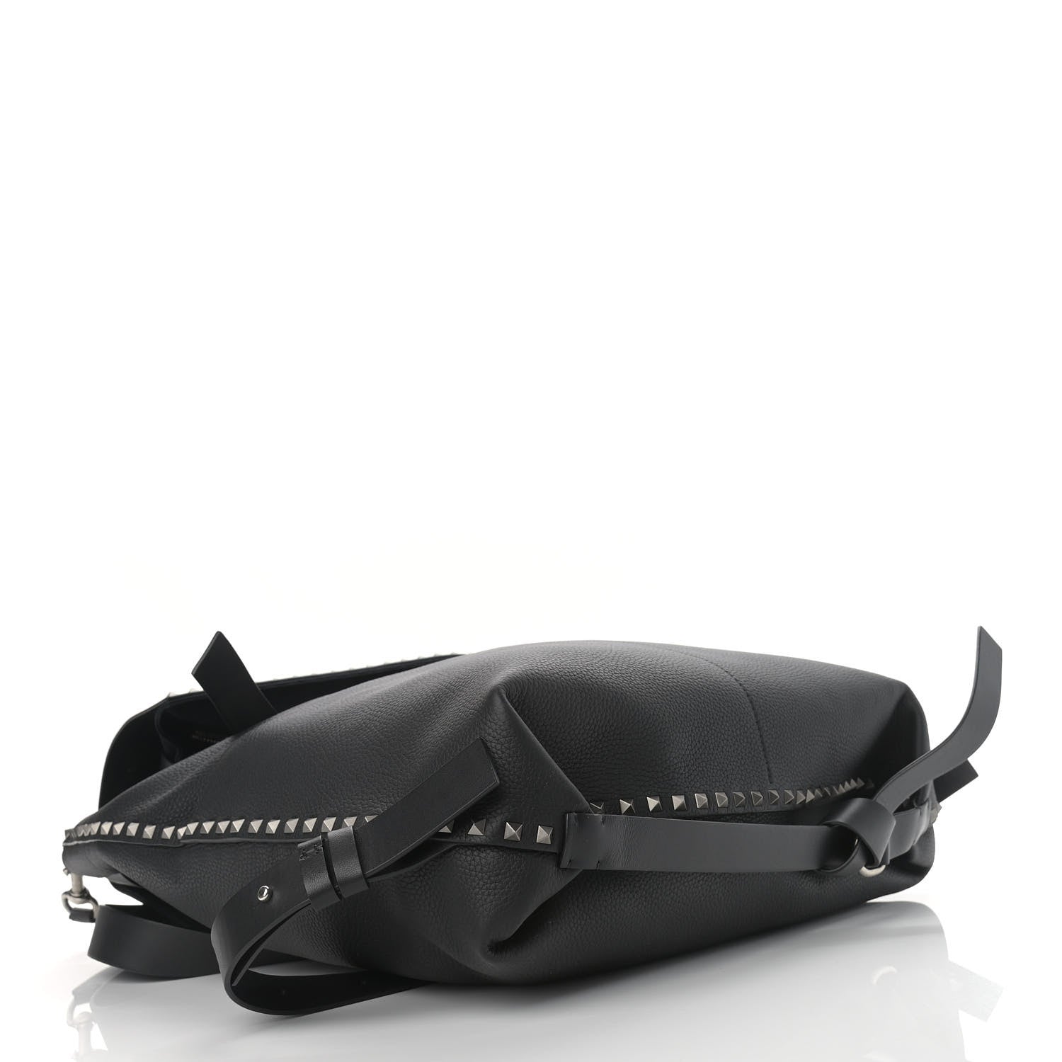 Valentino Garavani Grained Calfskin Rockstud Backpack Black 4 of 15