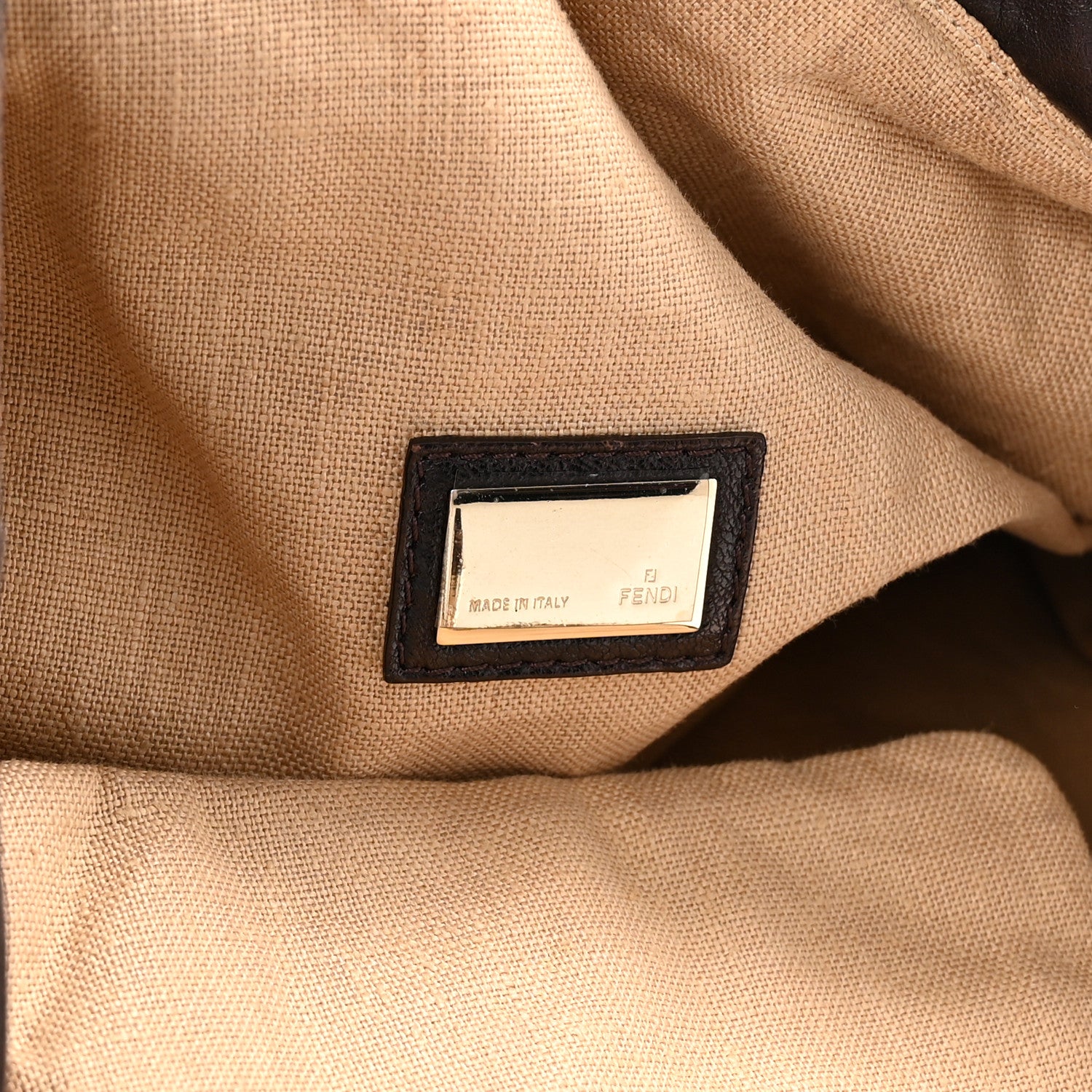 Fendi Zucca Nappa Nuvolata Vitello Tortuga Spy Tobacco Moro 6 of 10