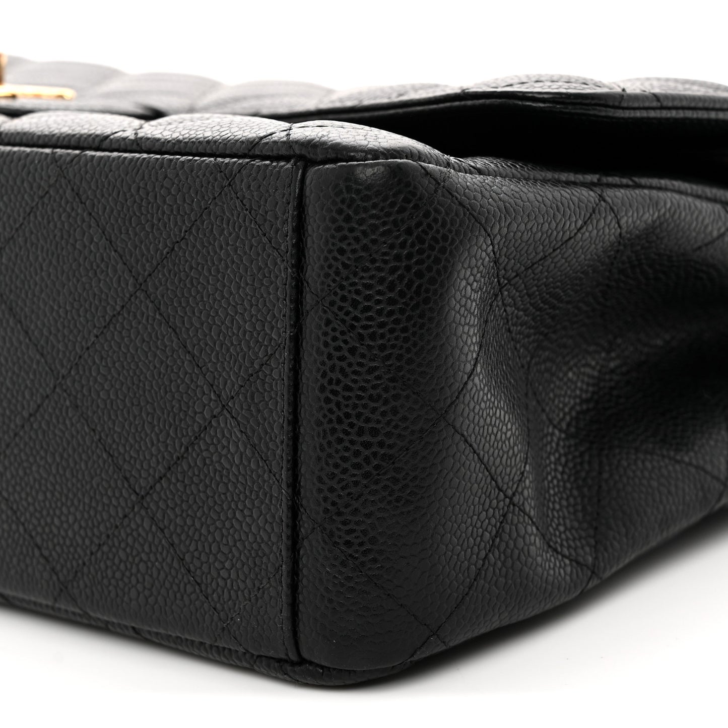 Caviar Quilted Maxi Double Flap Black