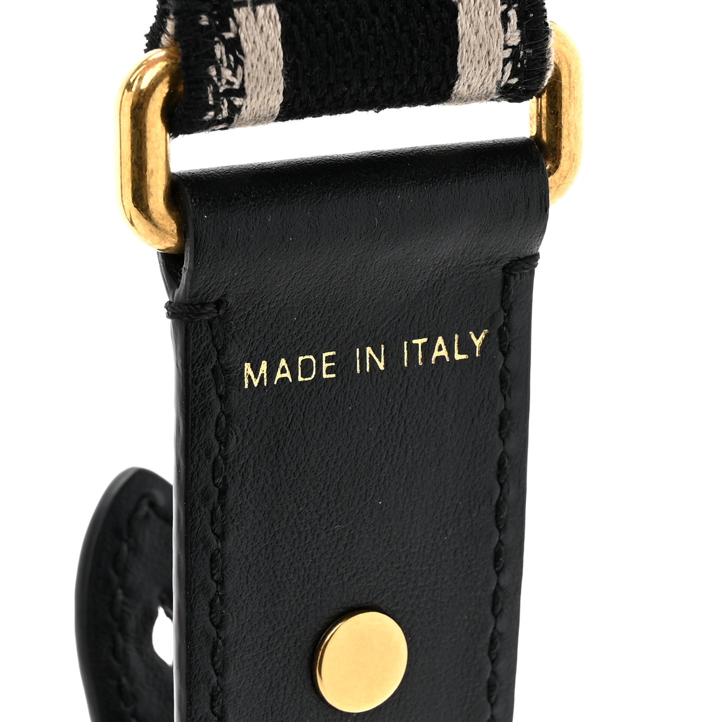 Canvas Embroidered Shoulder Strap Blue