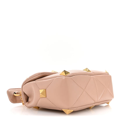 Valentino Garavani Nappa Medium Roman Stud Shoulder Bag Rose Cannelle 4 of 11