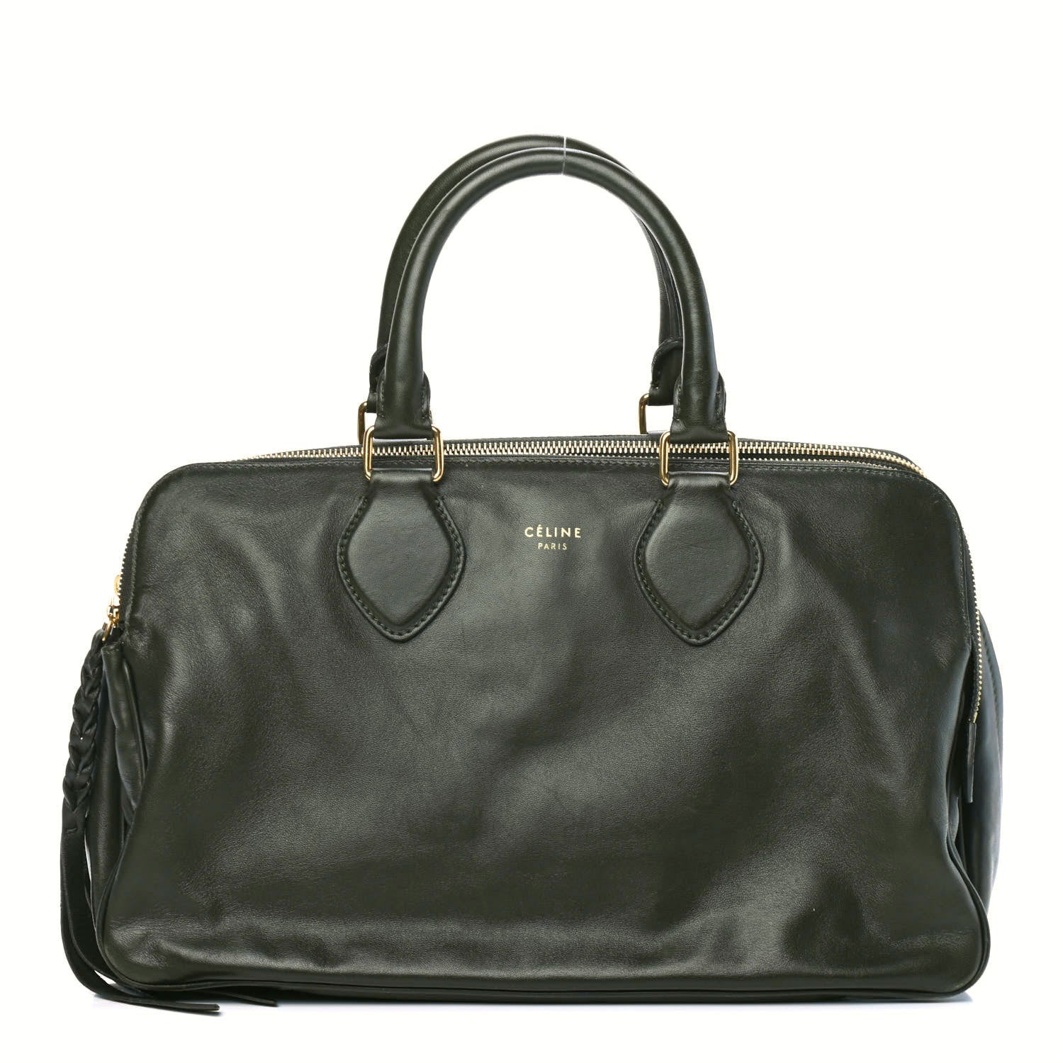 Celine Smooth Calfskin Small Triptyque Satchel Jungle 1 of 4
