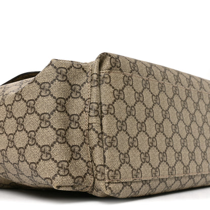 Gucci GG Plus Monogram Messenger Diaper Bag Dark Brown 8 of 10
