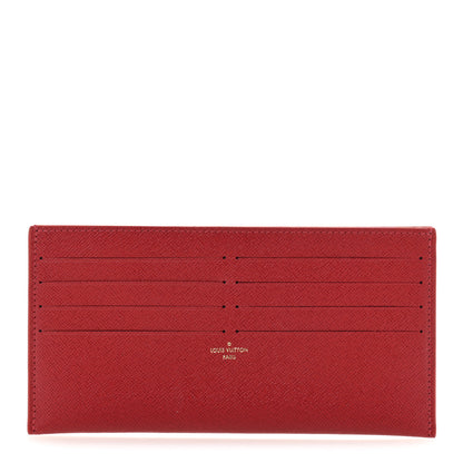 Louis Vuitton Calfskin Felicie Card Holder Insert Cherry 1 of 6