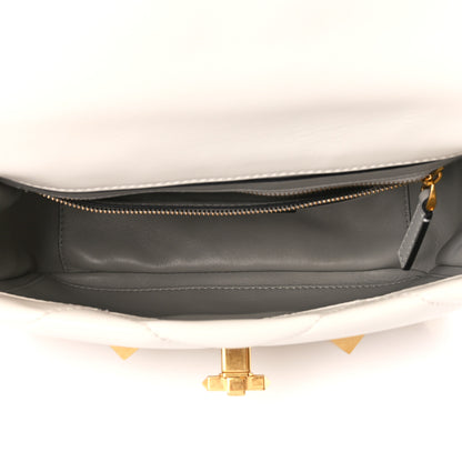 Valentino Garavani Nappa Medium Roman Stud Shoulder Bag Ivory 5 of 10