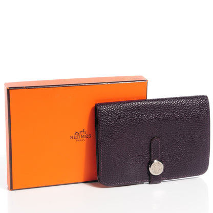 Hermes Togo Dogon Compact Wallet Raisin 5 of 8