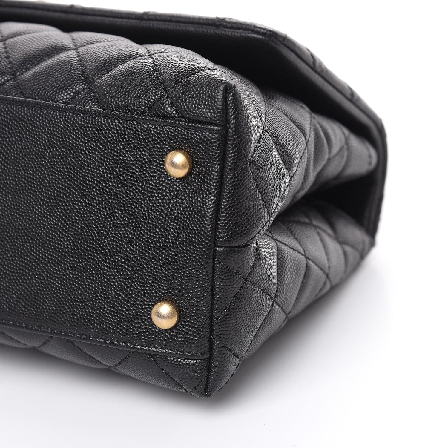 Chanel Caviar Quilted Small Coco Handle Flap Black 8 of 14