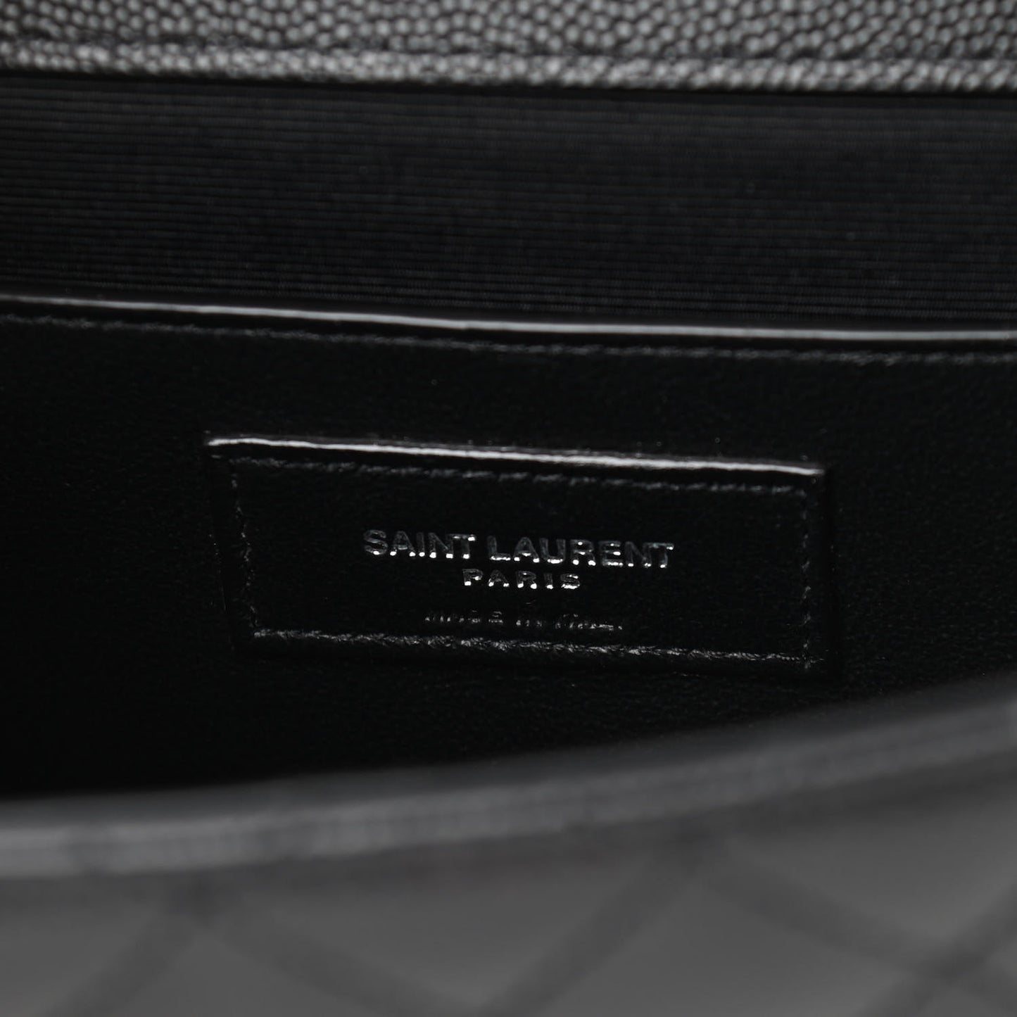 Grain De Poudre Tri-Quilt Small College Monogram Satchel Black