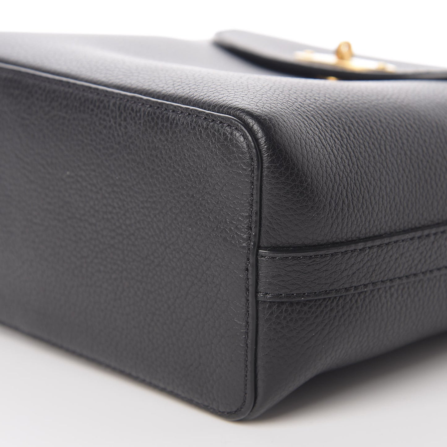 Classic Grain Calfskin Mini Bayswater Backpack Black