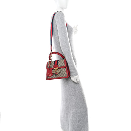 Gucci GG Supreme Monogram Small Queen Margaret Top Handle Bag Red 2 of 12