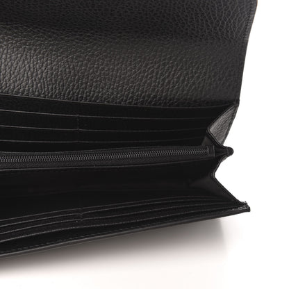 Gucci Pebbled Calfskin Icon Continental Wallet Black 5 of 5