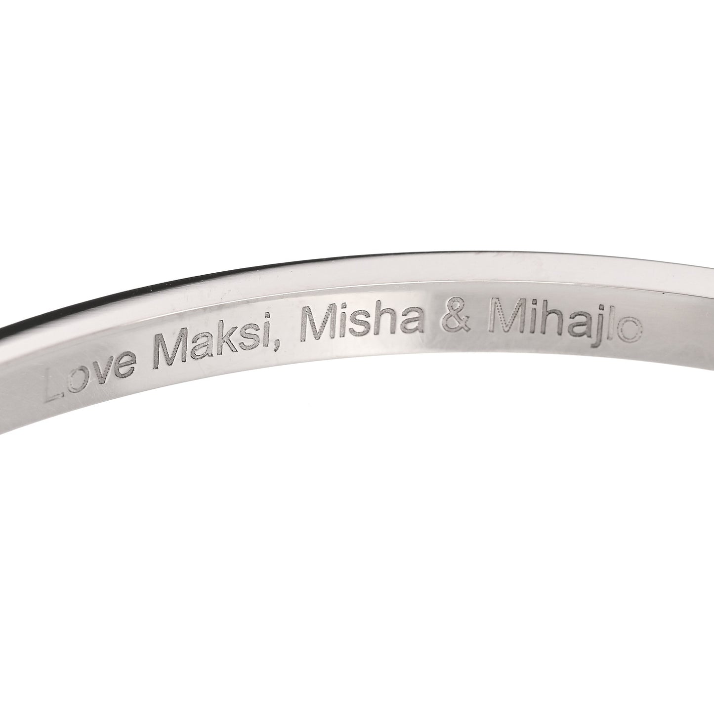 18K White Gold Small LOVE Bracelet 18