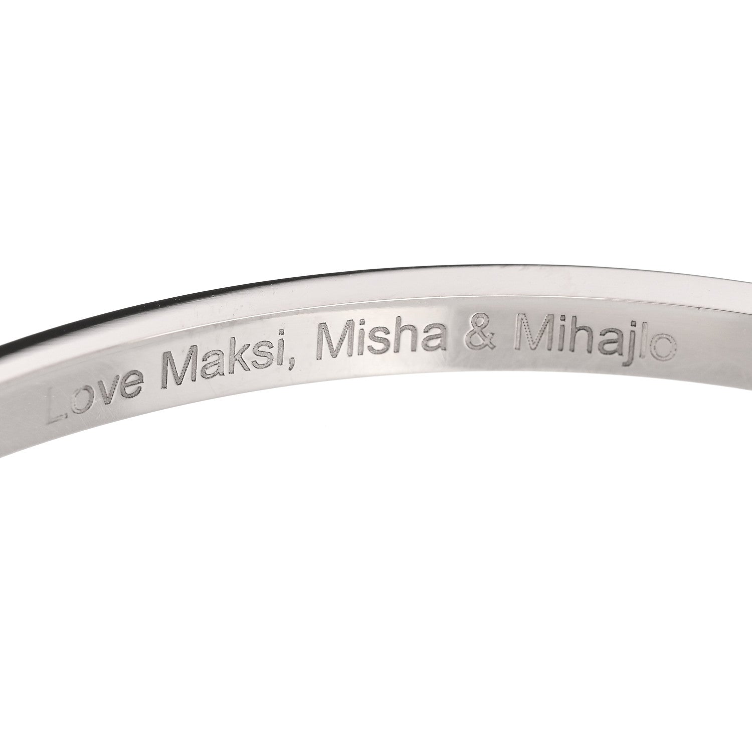 Cartier 18K White Gold Small LOVE Bracelet 18 5 of 9