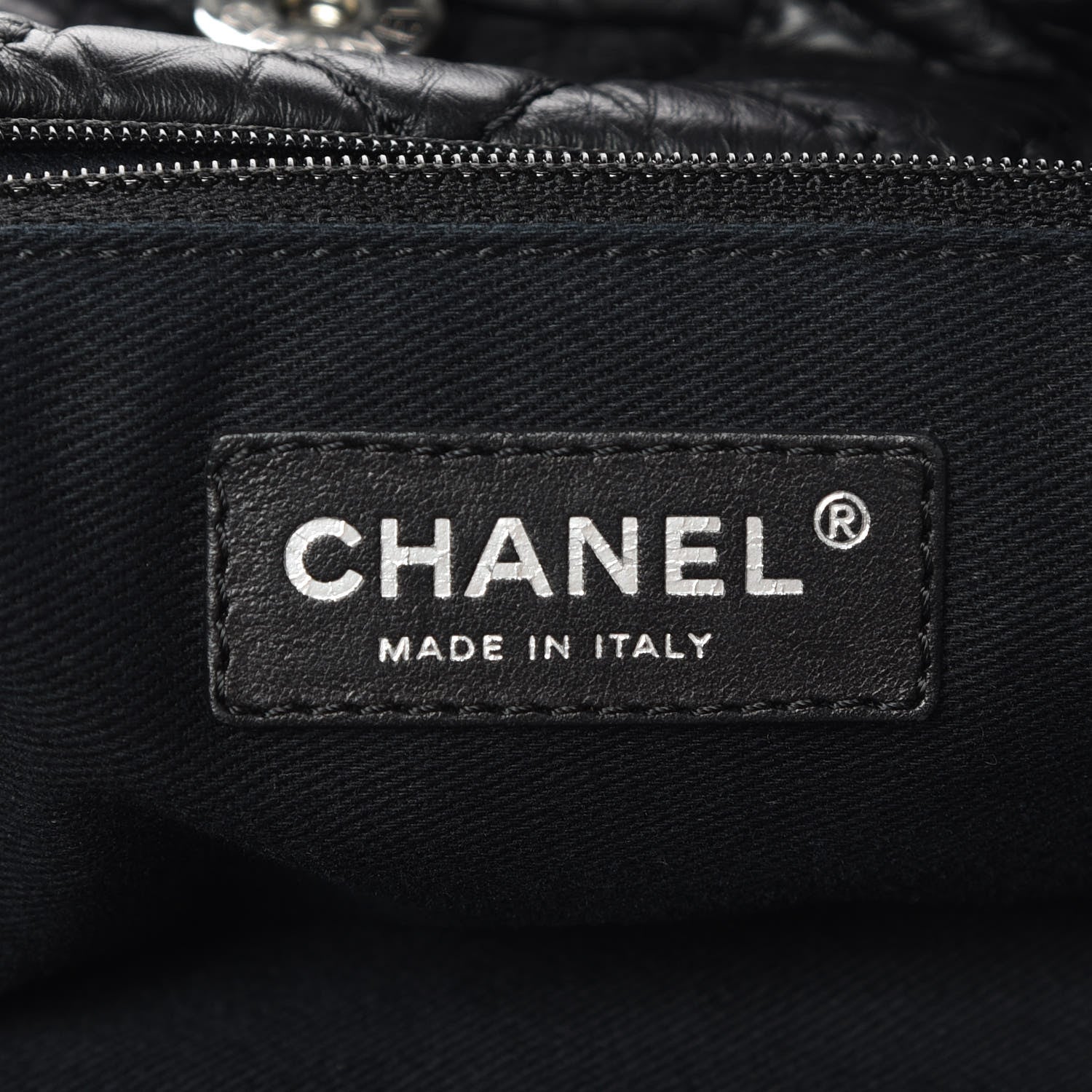 Chanel Aged Calfskin Karl's Cabas Tote Black 6 of 12