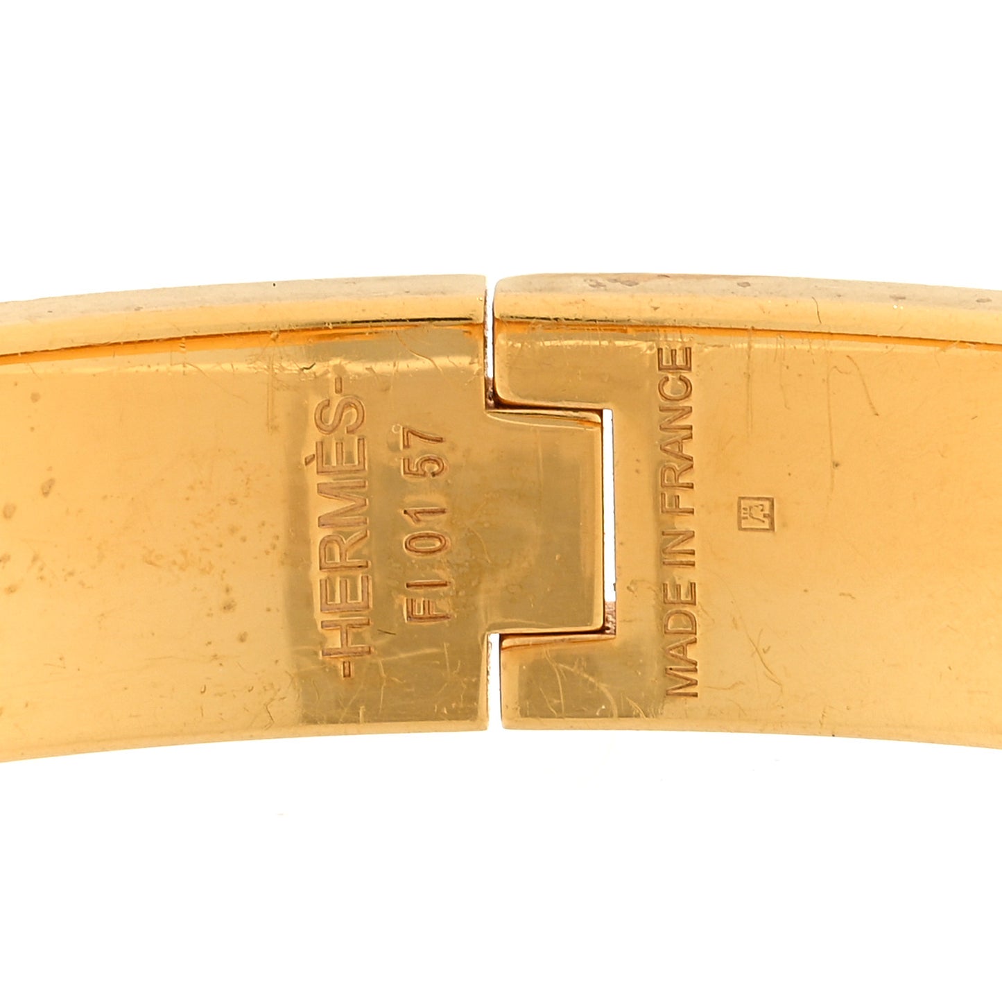 Enamel Narrow Clic Clac H Bracelet PM Orange