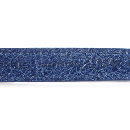 Balenciaga Agneau Giant 12 Silver Hardware Triple Tour Bracelet Small Bleu Cobalt 6 of 8