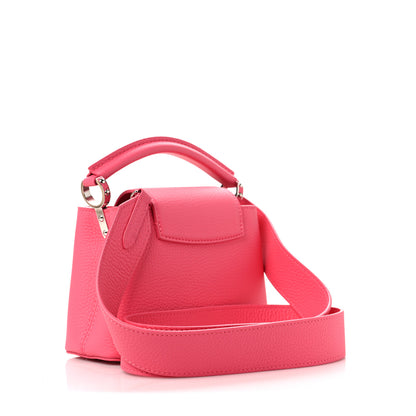 Louis Vuitton Taurillon Capucines Mini Fluo Pink 3 of 8
